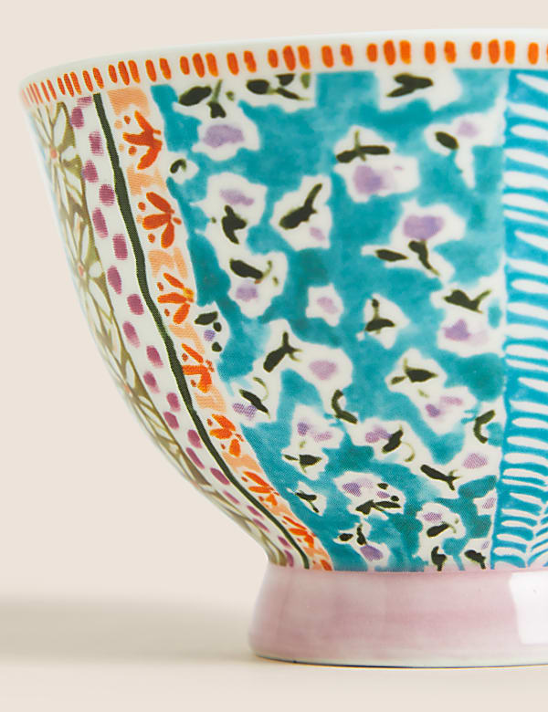 Mug à pied à motif pensées - BE