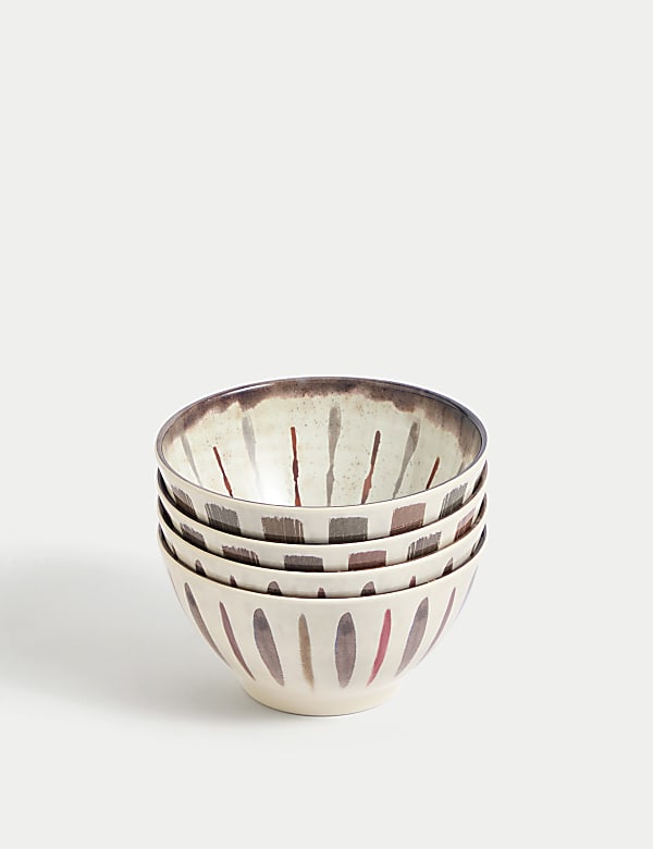 Set of 4 Global Artisan Picnic Cereal Bowls - CY