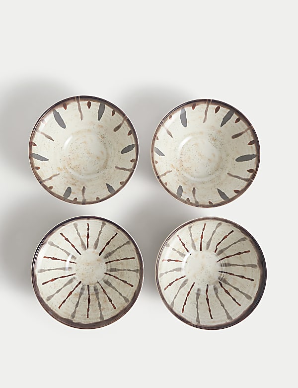 Set of 4 Global Artisan Picnic Cereal Bowls - CY