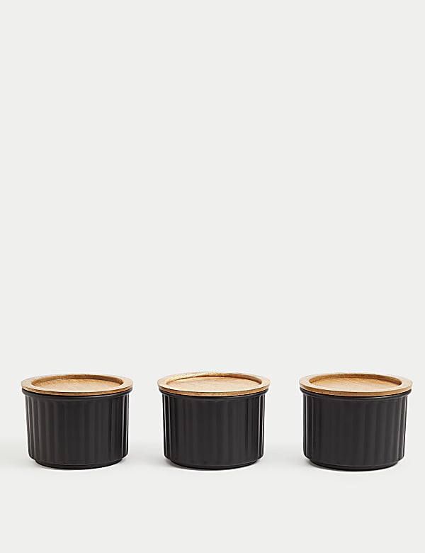 Set of 3 Round Storage Jars - NZ