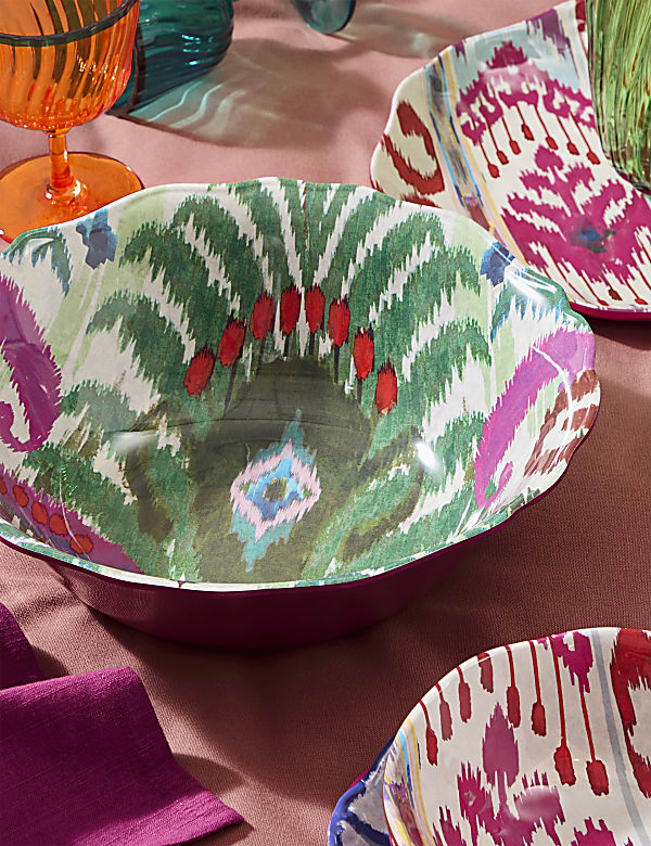 Saladier pour pique-nique à motif Ikat coloré - BE