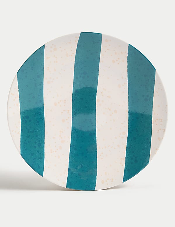 Set of 4 Summer Resort Picnic Dinner Plates - RS