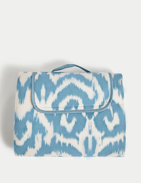 Ikat Brights Foldaway Picnic Blanket - GR
