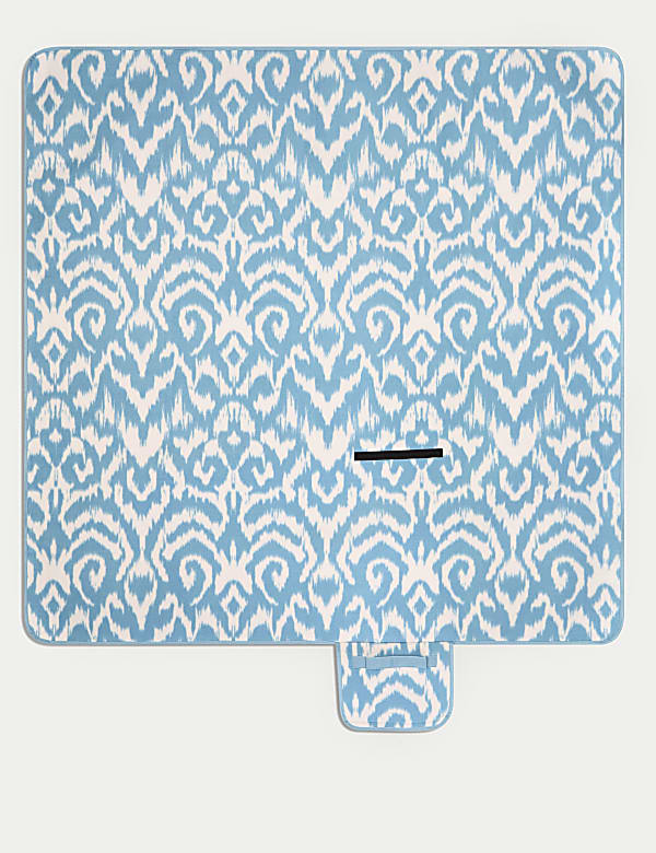 Ikat Brights Foldaway Picnic Blanket - GR