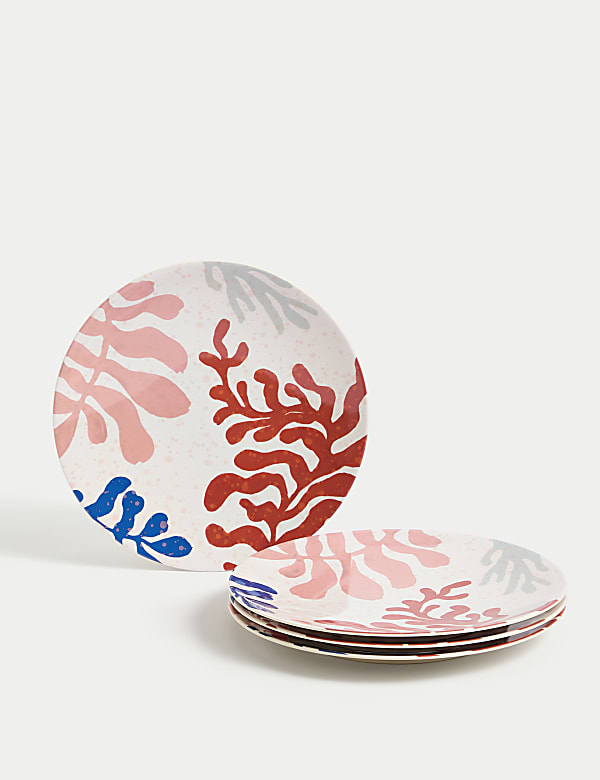 Set of 4 Summer Resort Picnic Side Plates - NZ