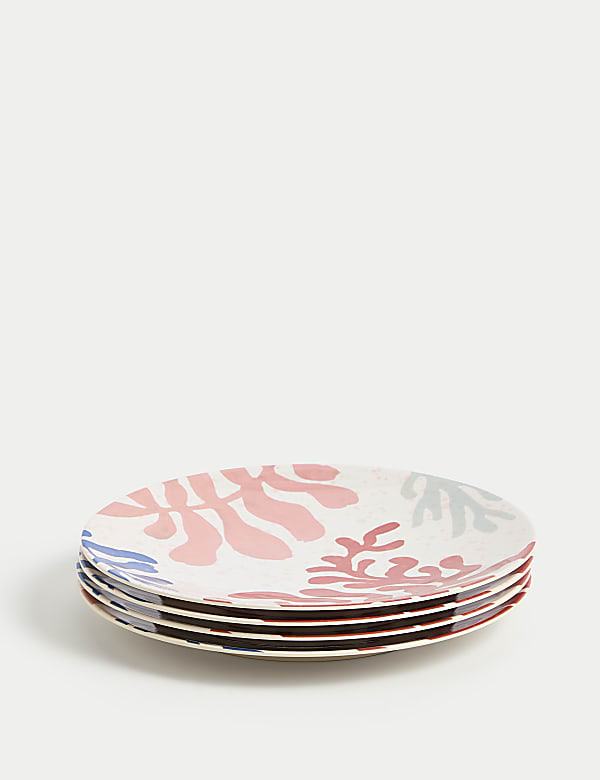 Set of 4 Summer Resort Picnic Side Plates - CH