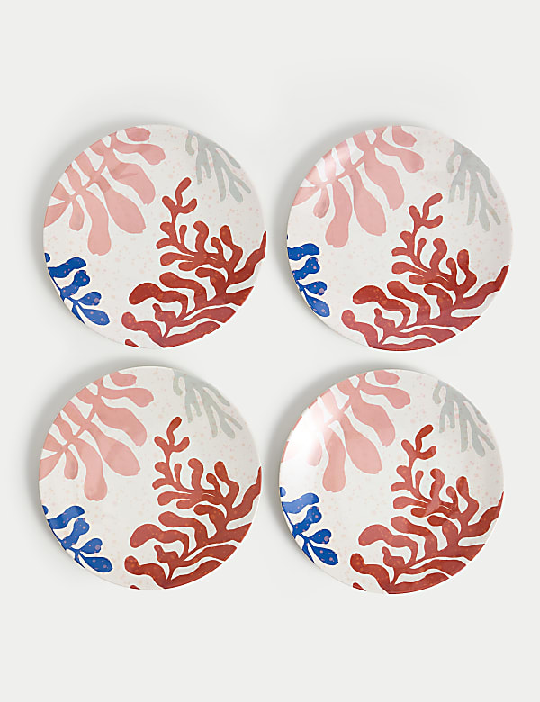 Set of 4 Summer Resort Picnic Side Plates - CH