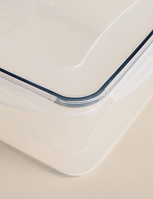 Lot de 8 bo&icirc;tes de rangement &agrave; clips carr&eacute;s - LU