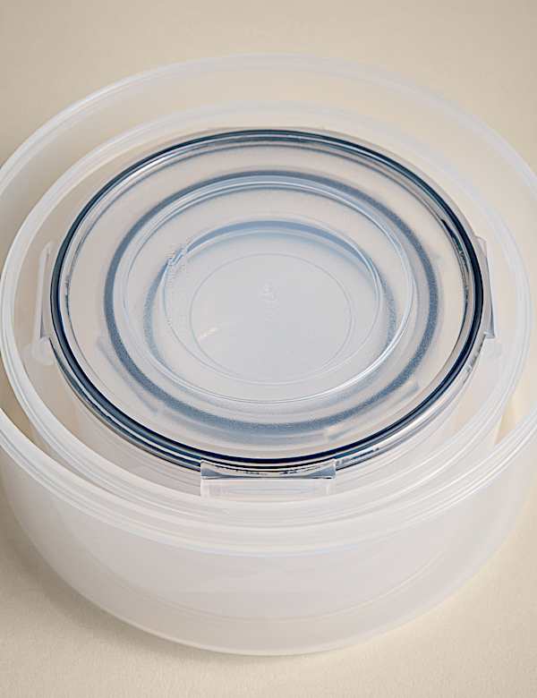 Set van 5 ronde nestbare voorraaddozen - BE