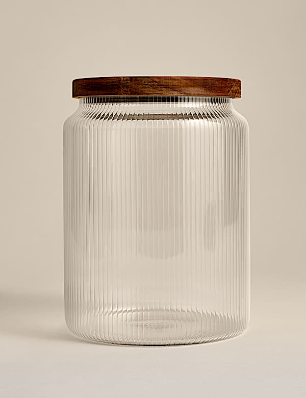 KooK Bocaux de cuisine en verre, récipients de rangement pour aliments et biscuits pour garde-manger, salle de bain, boîtes d'apothicaire, passent au