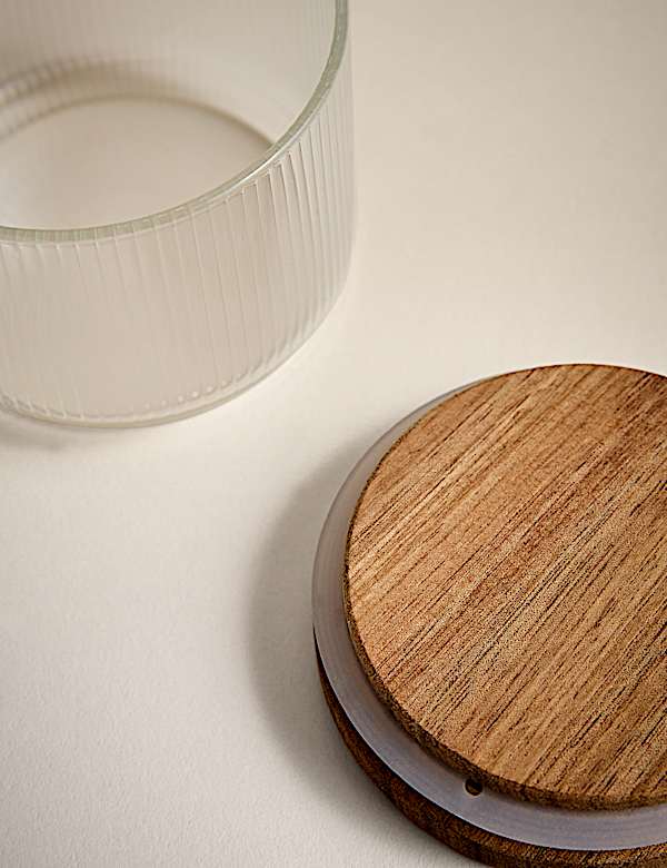 Set of 3 Small Stacking Glass Storage Jars - CY