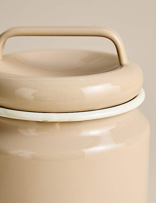 Medium Enamel Storage Jar - SK
