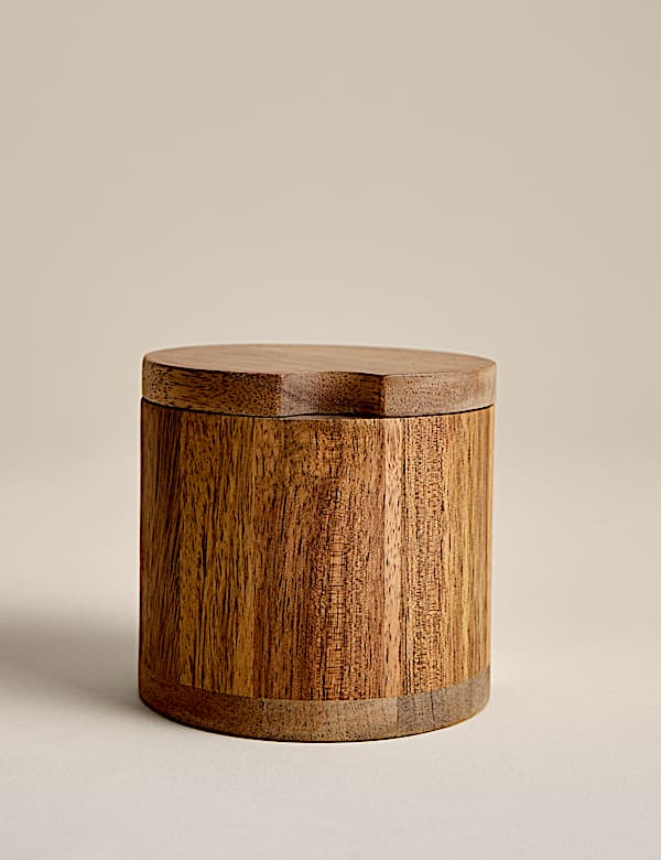 Wooden Pot with Spoon - RS