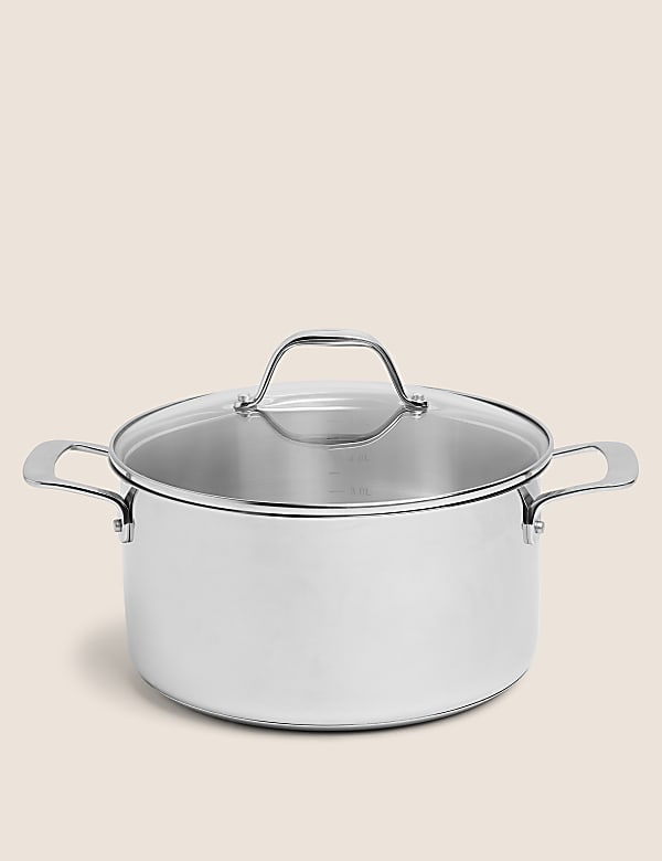 Średni garnek bulionowy ze stali nierdzewnej 24 cm - PL
