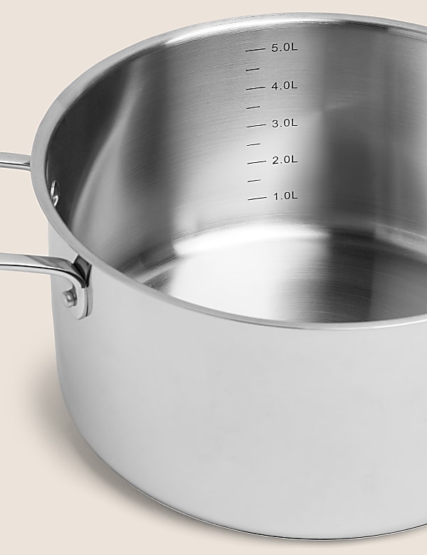 Stainless Steel 24cm Medium Stock Pot - GR