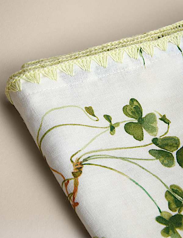Cotton with Linen Floral Tablecloth - KG