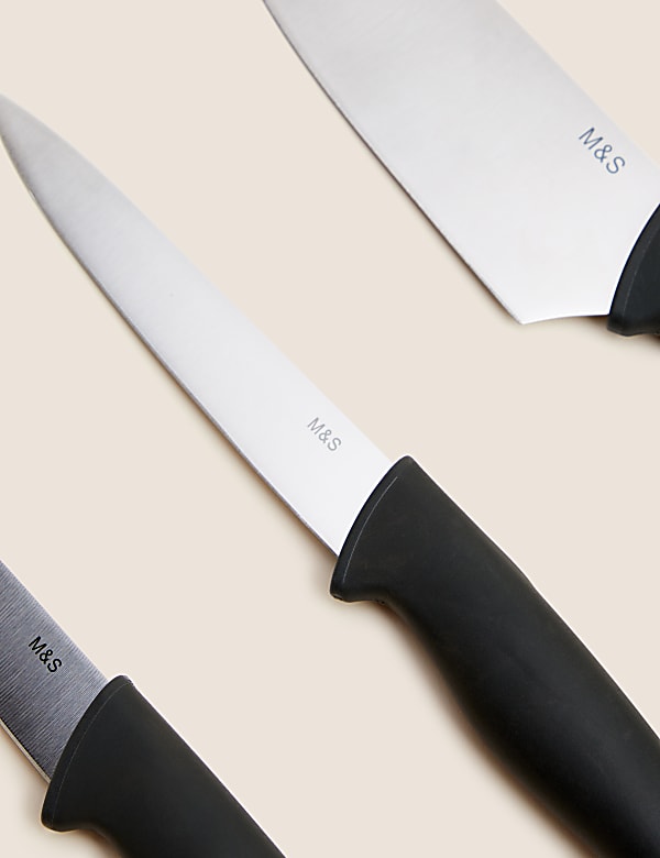 Set of 3 Soft Grip Knives - GR