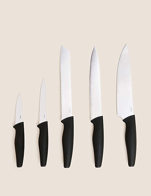 Set of 5 Soft Grip Knives - GR