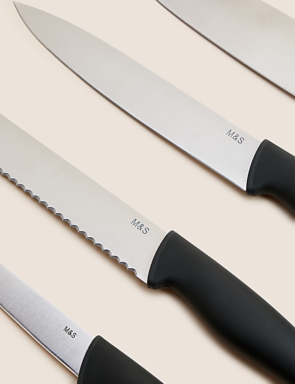 Set of 5 Soft Grip Knives - GR