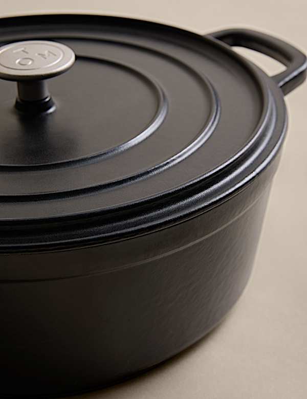 Cast Iron Shallow Casserole Dish - PL