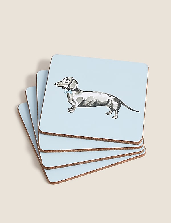 Set of 8 Dachshund Placemats & Coaster