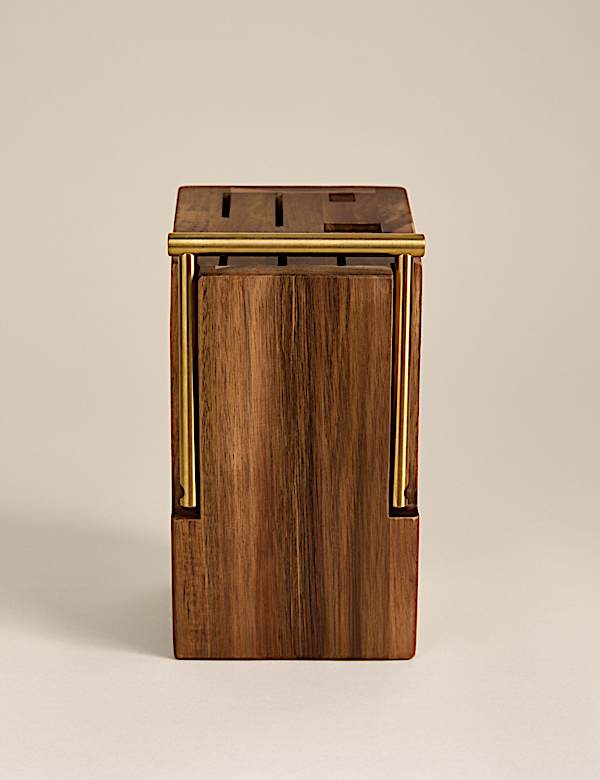 Wooden Knife Block - AL