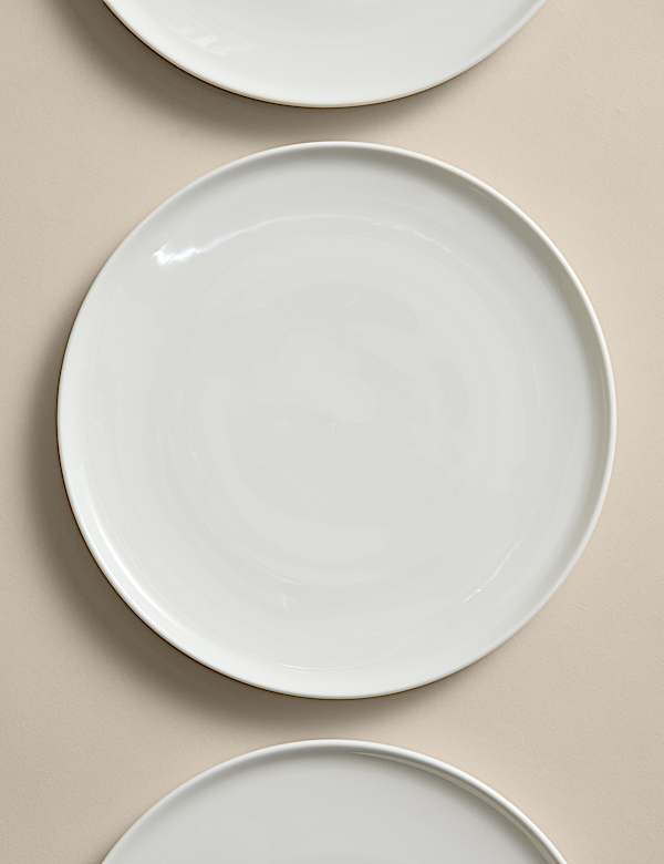 12 Piece Straight Sided China Dinner Set - RO