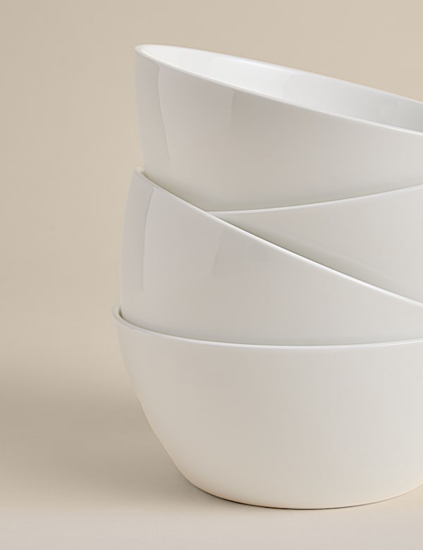Sada 4 misek na cere&aacute;lie z jemn&eacute;ho porcel&aacute;nu Arlington - CZ