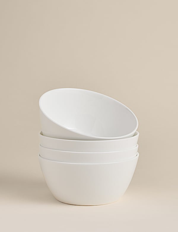 Sada 4 misek na cere&aacute;lie z jemn&eacute;ho porcel&aacute;nu Arlington - CZ