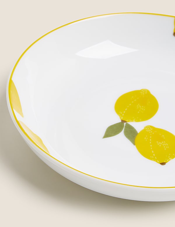 Set of 4 Lemons Pasta Bowls