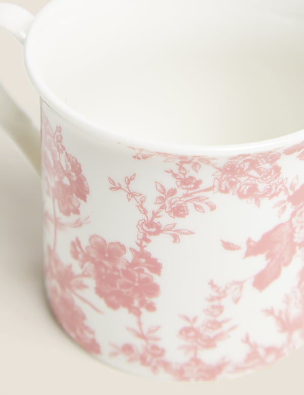 Set of 4 Floral Mugs