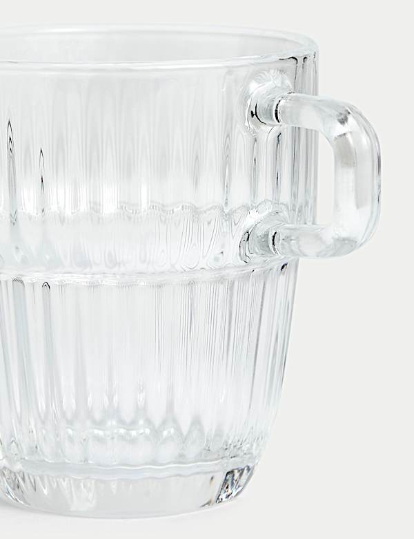 Ribbed Glass Espresso Cup - DE
