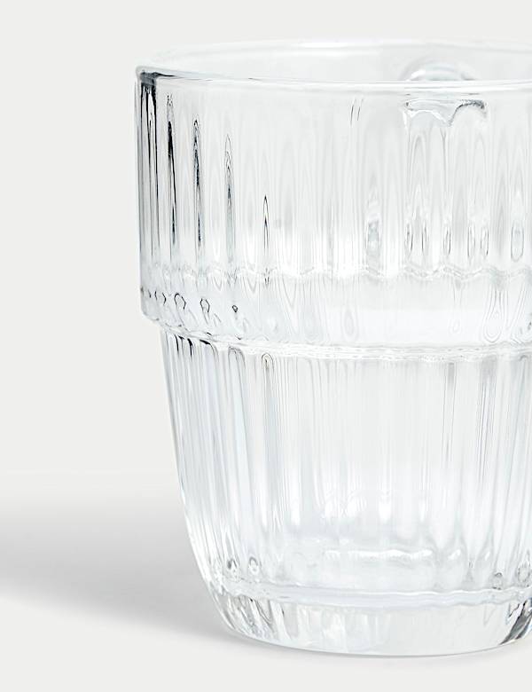 Ribbed Glass Espresso Cup - DE