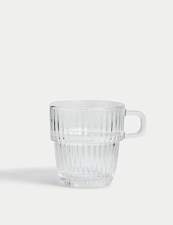 Ribbed Glass Cappuccino Cup - VN