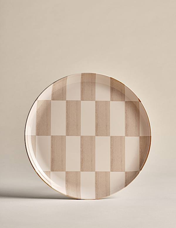 Set of 4 Geo Picnic Dinner Plates - ID