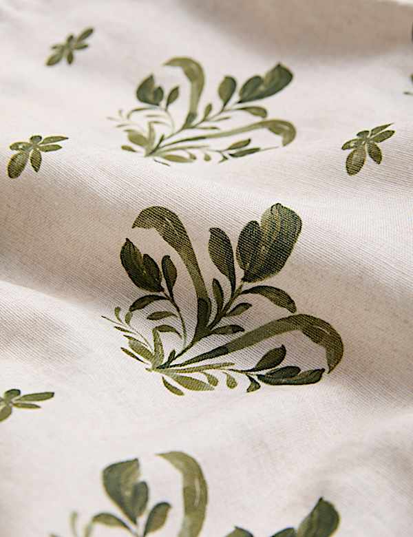 Cotton Rich Christmas Block Print Tablecloth - FR