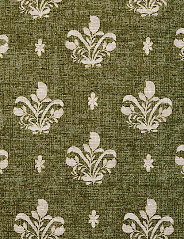 Set of 4 Cotton with Linen Block Print Napkins - HU