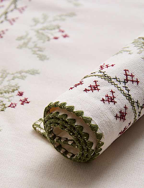 Set of 2 Pure Cotton Christmas Cosy Placemats - FR
