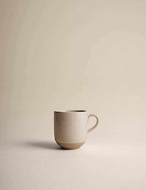 Lot de 4 mugs à lait en céramique à motif moucheté - BE