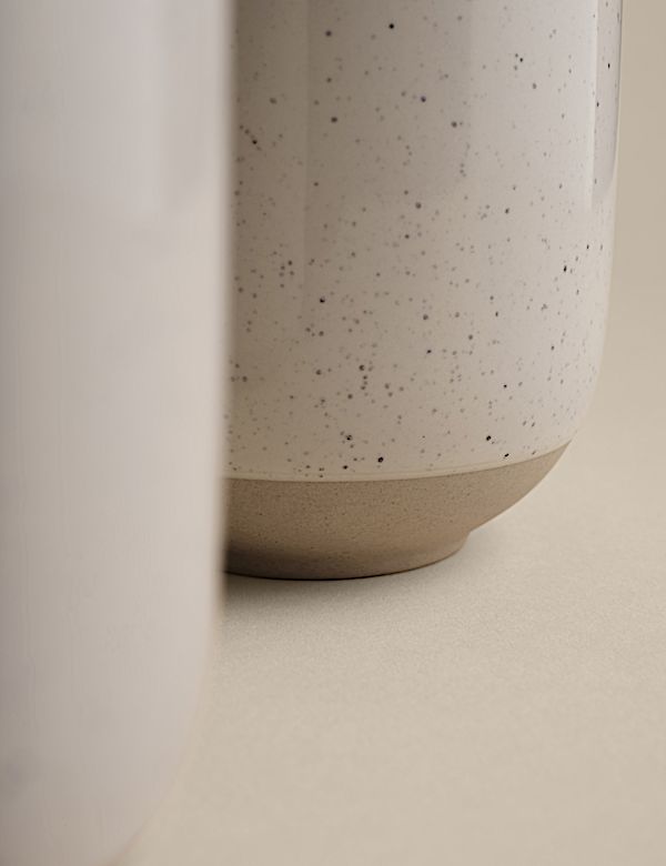 Lot de 4 mugs à lait en céramique à motif moucheté - BE