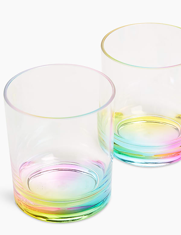 Set of 4 Rainbow Picnic Tumblers - AT