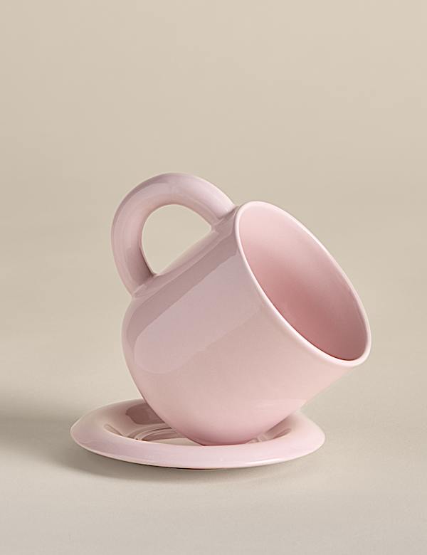 Taza con burbujas y posavasos  - ES
