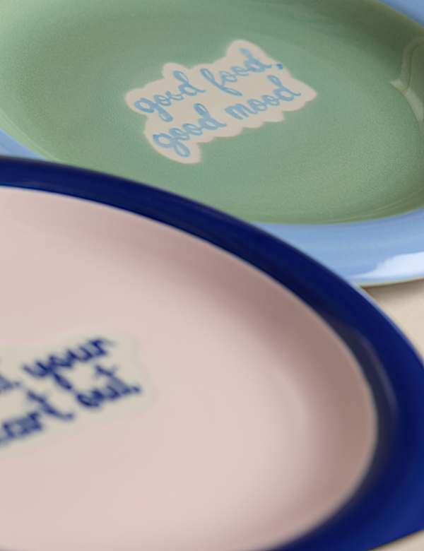 Set of 2 Bubble Collection Side Plates - DE