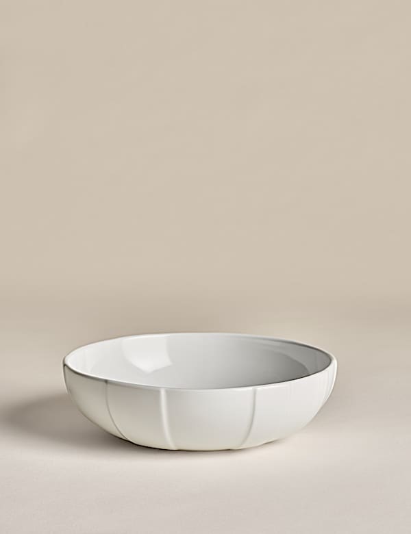 Assiette à pâtes texturée - BE