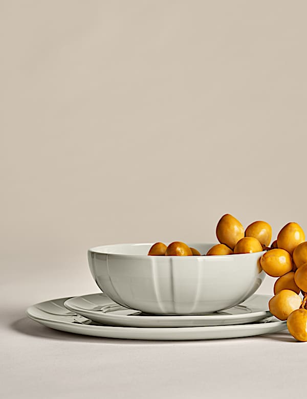 12 Piece Textured Dinner Set - CY