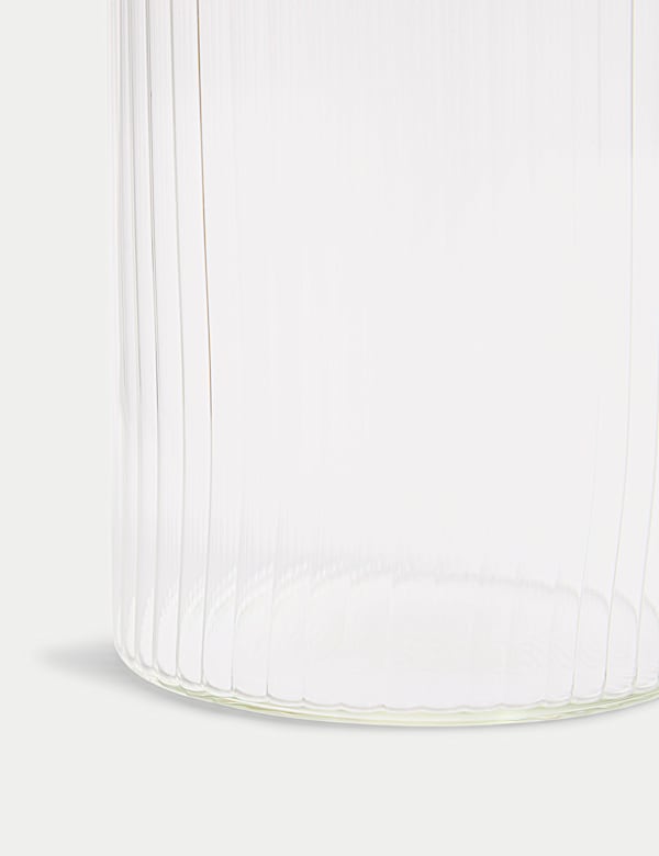 Medium Ribbed Glass Pourer - JP