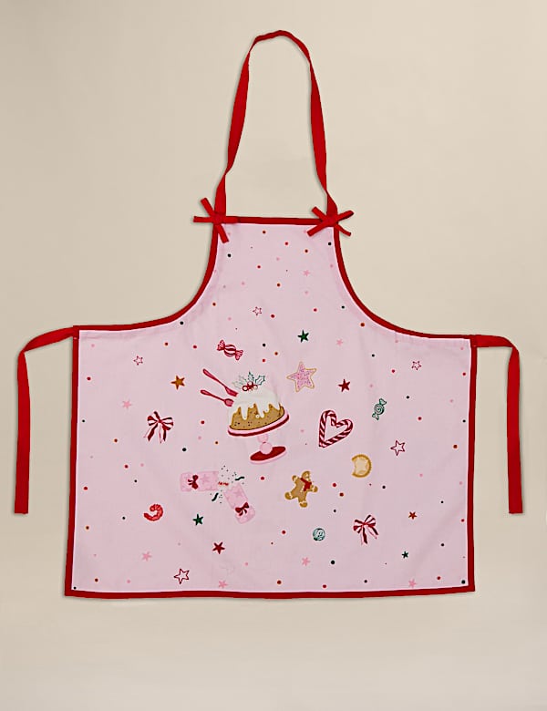 Pure Cotton Festive Light Up Apron - CY