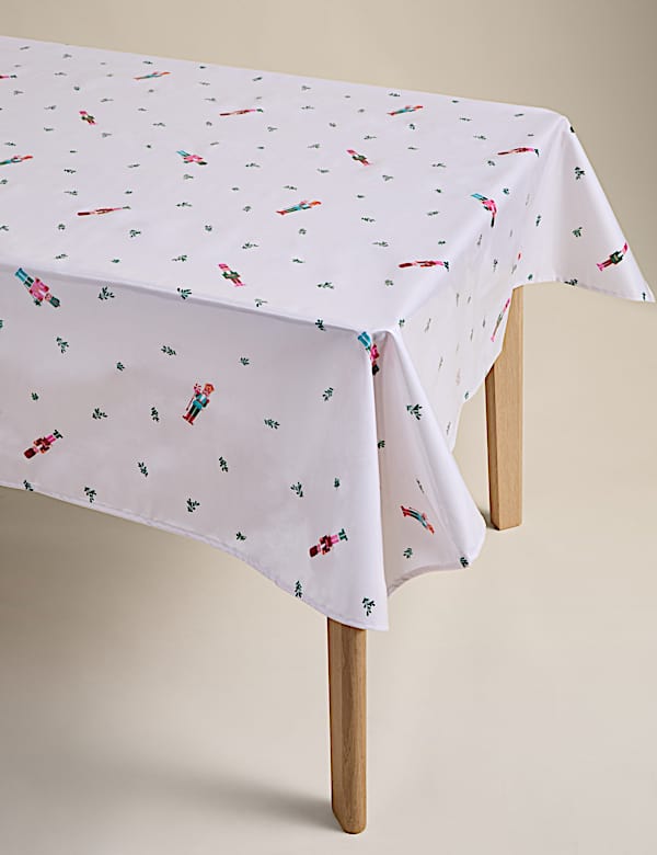 Christmas Nutcracker Wipe Clean Tablecloth - JP
