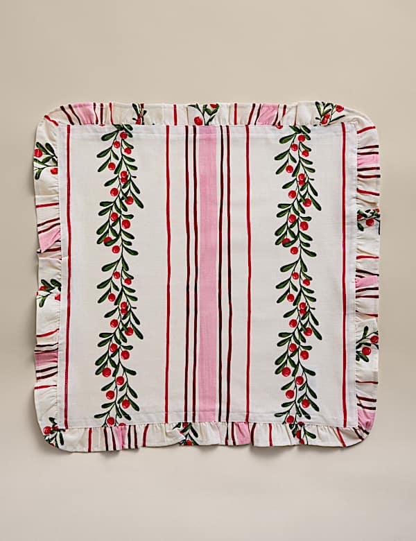 Set of 4 Cotton with Linen Striped Napkins - HU