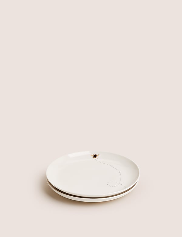 Set of 2 Bee Side Plates